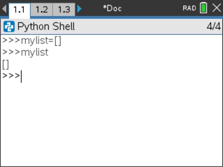 Using lists in Python