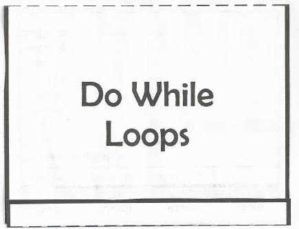 Do While Loops Notes